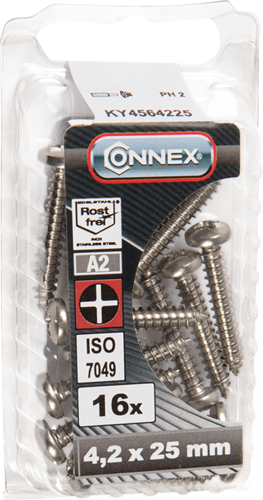 Panchetta viti lamiera Connex 4,2x25 16pz a2 - ky4564225