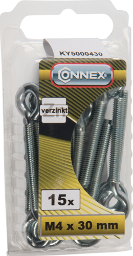 Connex cáncamo m4x30 15uds vz - ky5000430