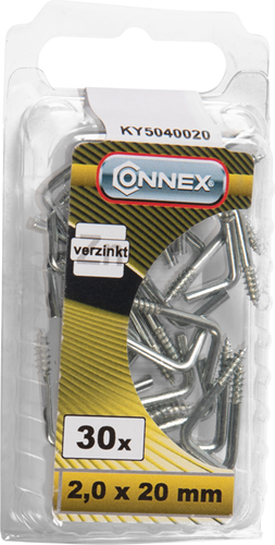 Tornillo abrazadera connex 2.0x20 30 piezas vz - ky5040020