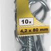 Tornillo abrazadera connex 4.2x80*10uds vz - ky5040080