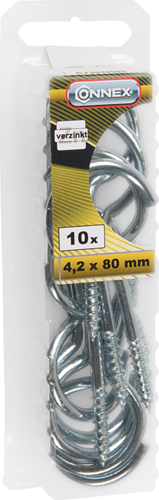 Tornillo abrazadera connex 4.2x80*10uds vz - ky5040080