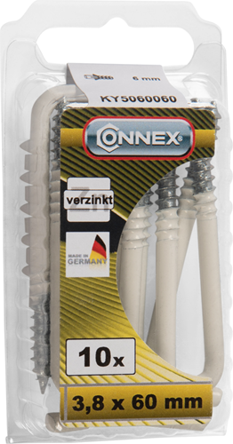 Vite morsetto Connex 3,8x60 10pz wi - ky5060060
