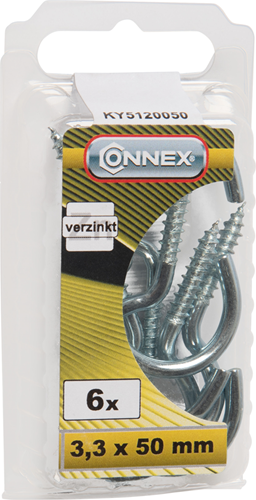 Vite gancio Connex 3,3x50 6 pz vz - ky5120050