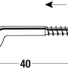 Vite gancio Connex 3.0x40 10pz wi - ky5140040