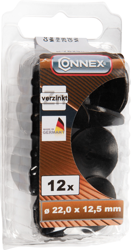 Chiodo decorativo Connex 22mm martellato 12pz nero - ky6290017