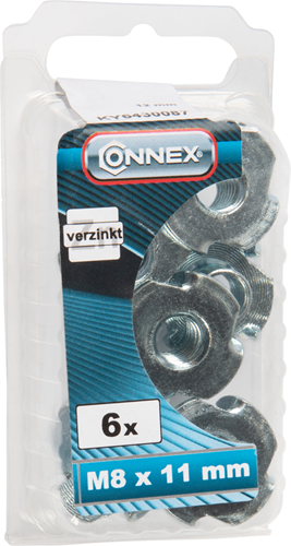 Dado a percussione Connex con ganci m8x11 6 pz vz - ky6430087