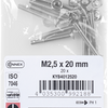 Connex metaalschroef pk m2,5x20 vz ph 20st - kyb4012520