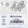 Connex rondella piatta m2,5x6 vz 20pz - kyb4190002