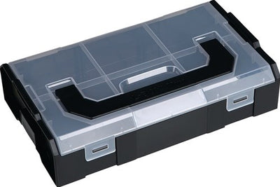 L-boxx assortment box | w258.5xdxh64 mm | 6 compartments | transparent black anthracite | 1 piece - 6100000324