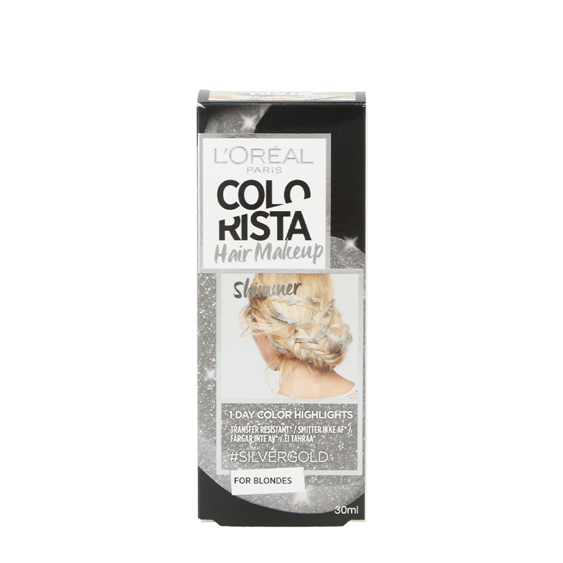 L'oreal maquillaje capilar colorista 1 día plata oro 30ml