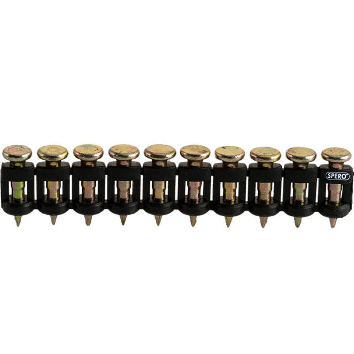 Chiodi in acciaio Spero 15mm | 500 pezzi, cemento, acciaio, pietra, ecc. per pistole sparachiodi a gas – spc615mm