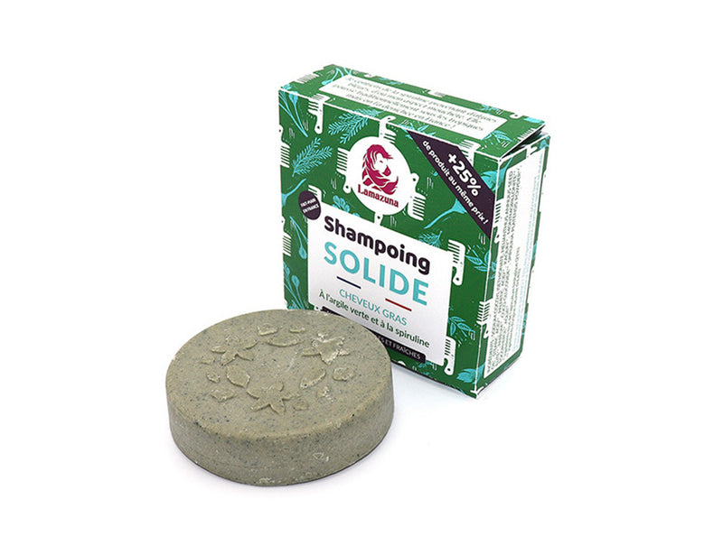 Lamazuna shampoo blocco grassi capelli verde argilla spirulina