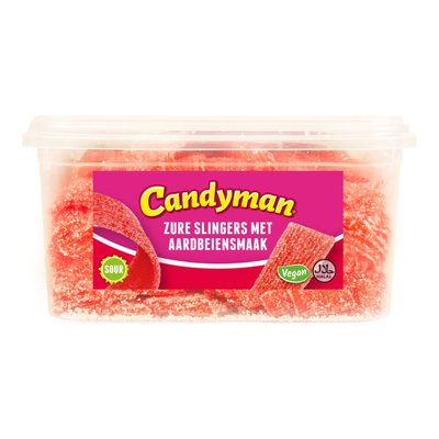 Serpentinas de fresa ácida Candyman (1 kg)