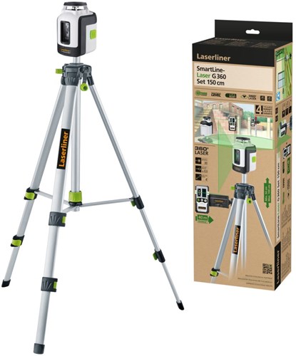 Laserliner smartline laser g360 line laser rx set 150 cm - 081.118e