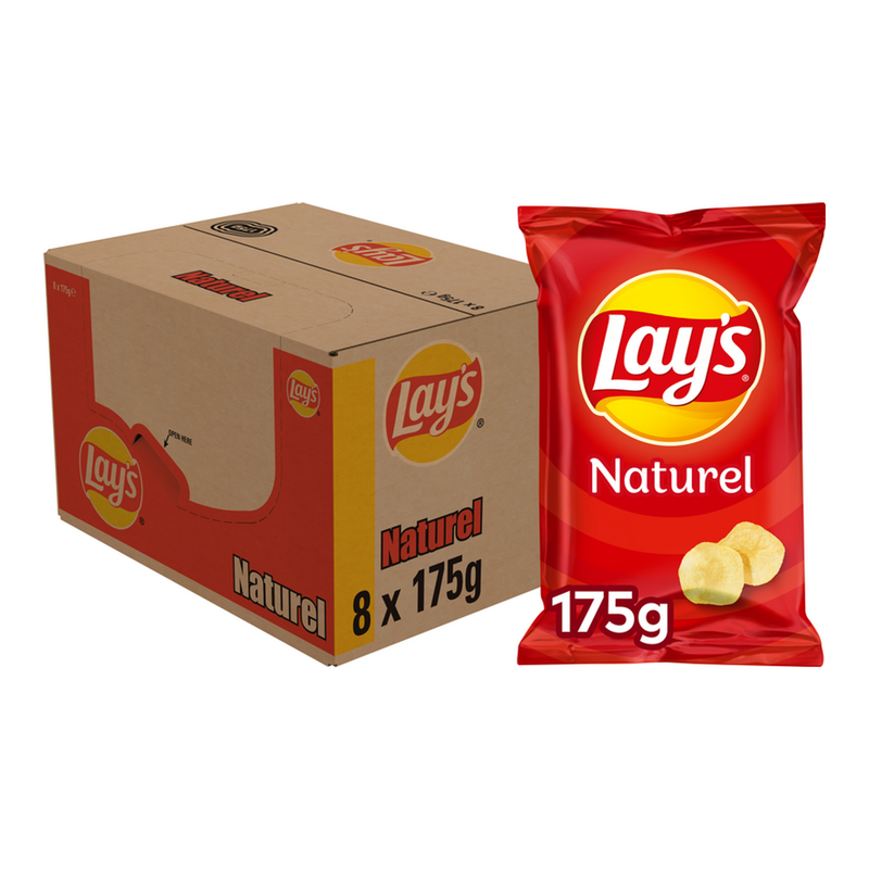 Patatine Lay's al naturale (8x 175gr)