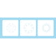 Nellie's choice • layered combi stencil set dots 3stuks