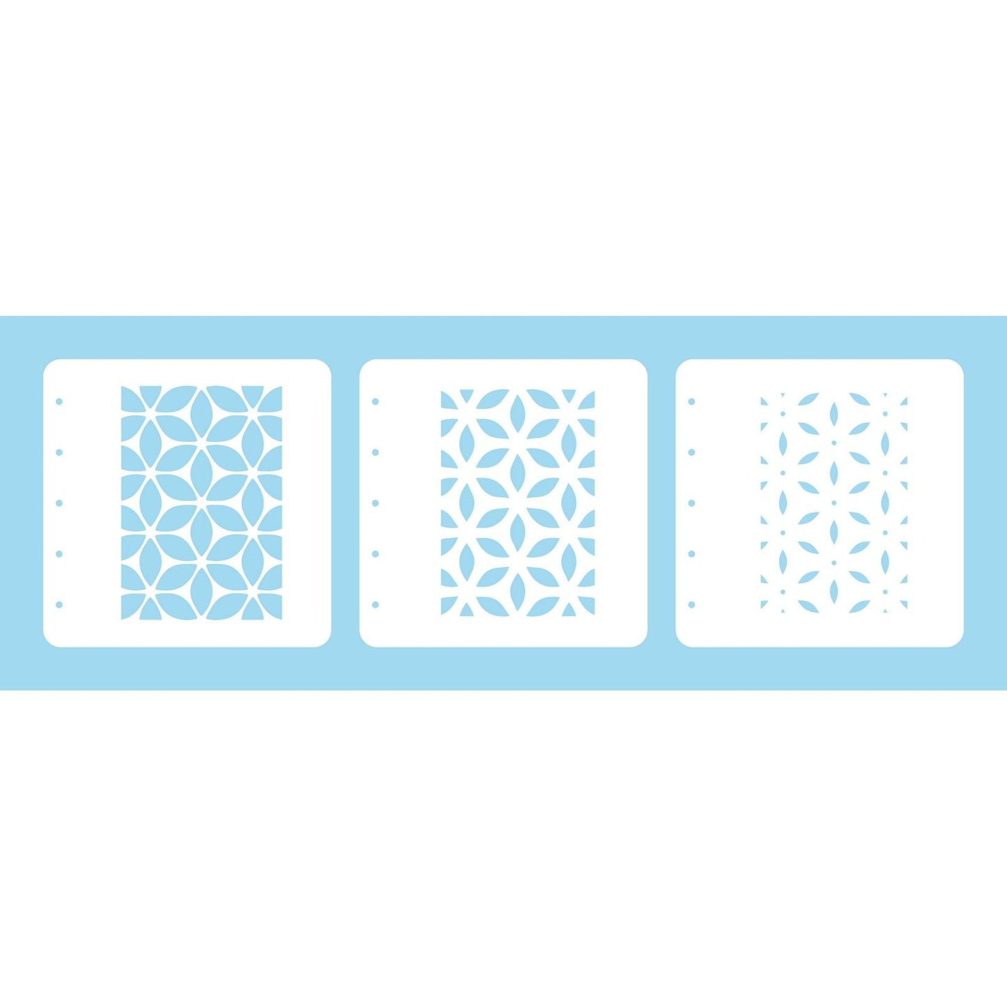 Nellie's choice • layered combi stencil set flower 3stuks