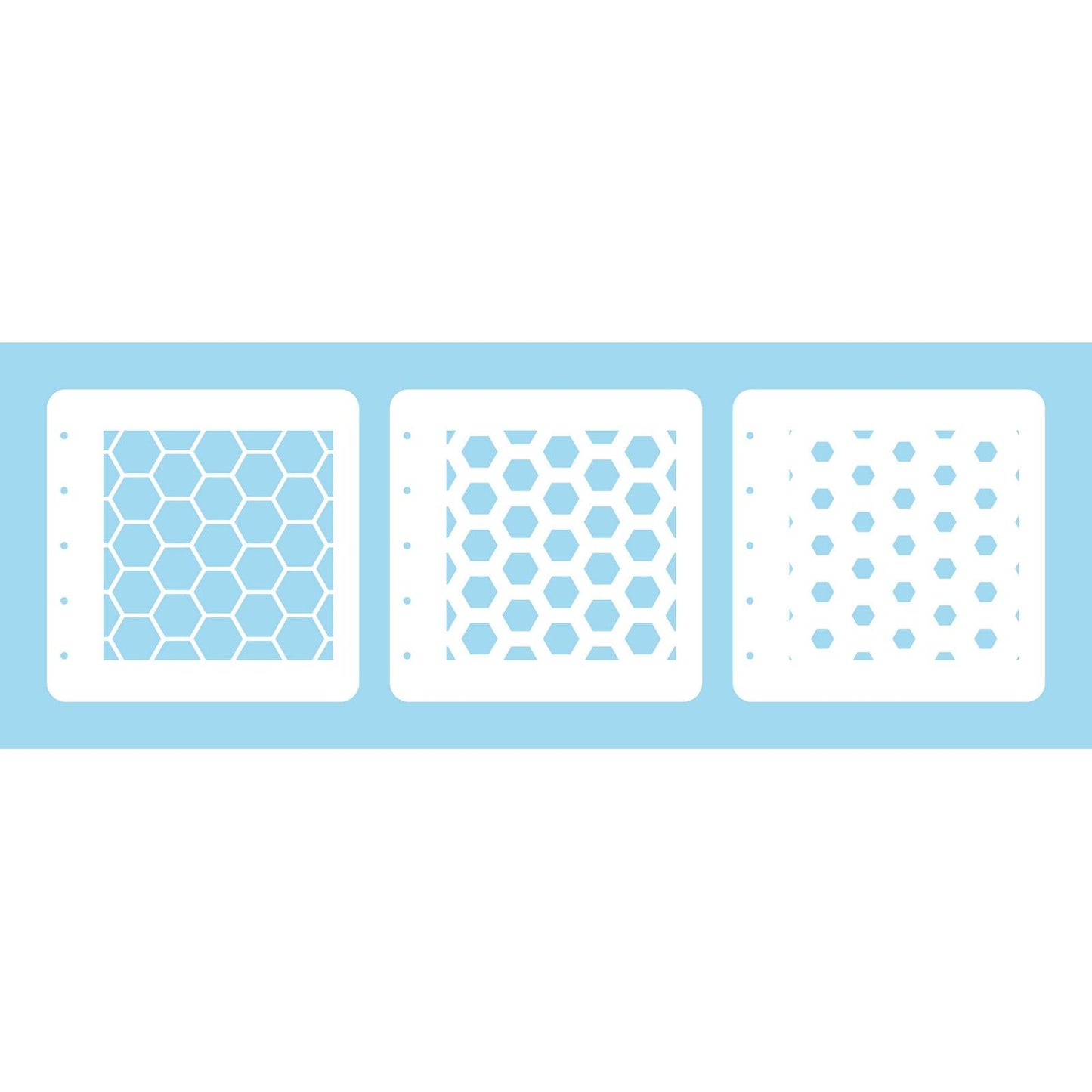 Nellie's choice • layered combi stencil set honeycomb 3stuks