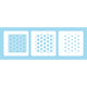 Nellie's choice • layered combi stencil set honeycomb 3stuks