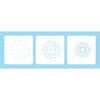 Nellie's choice • set of 3 layered combi stencils set mandala-1