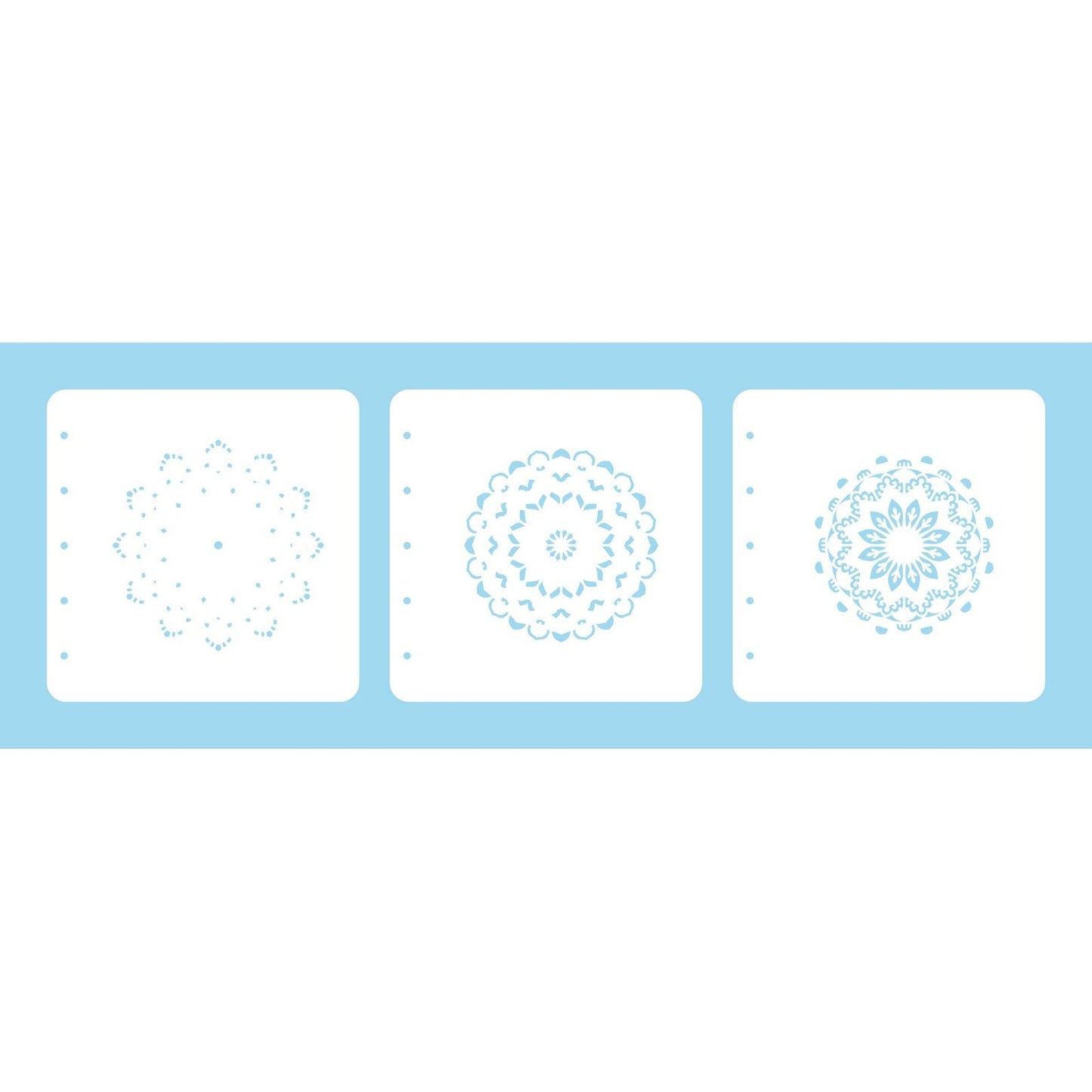 Nellie's choice • set of 3 layered combi stencils set mandala-1