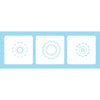 Nellie's choice • set of 3 layered combi stencils set mandala-2