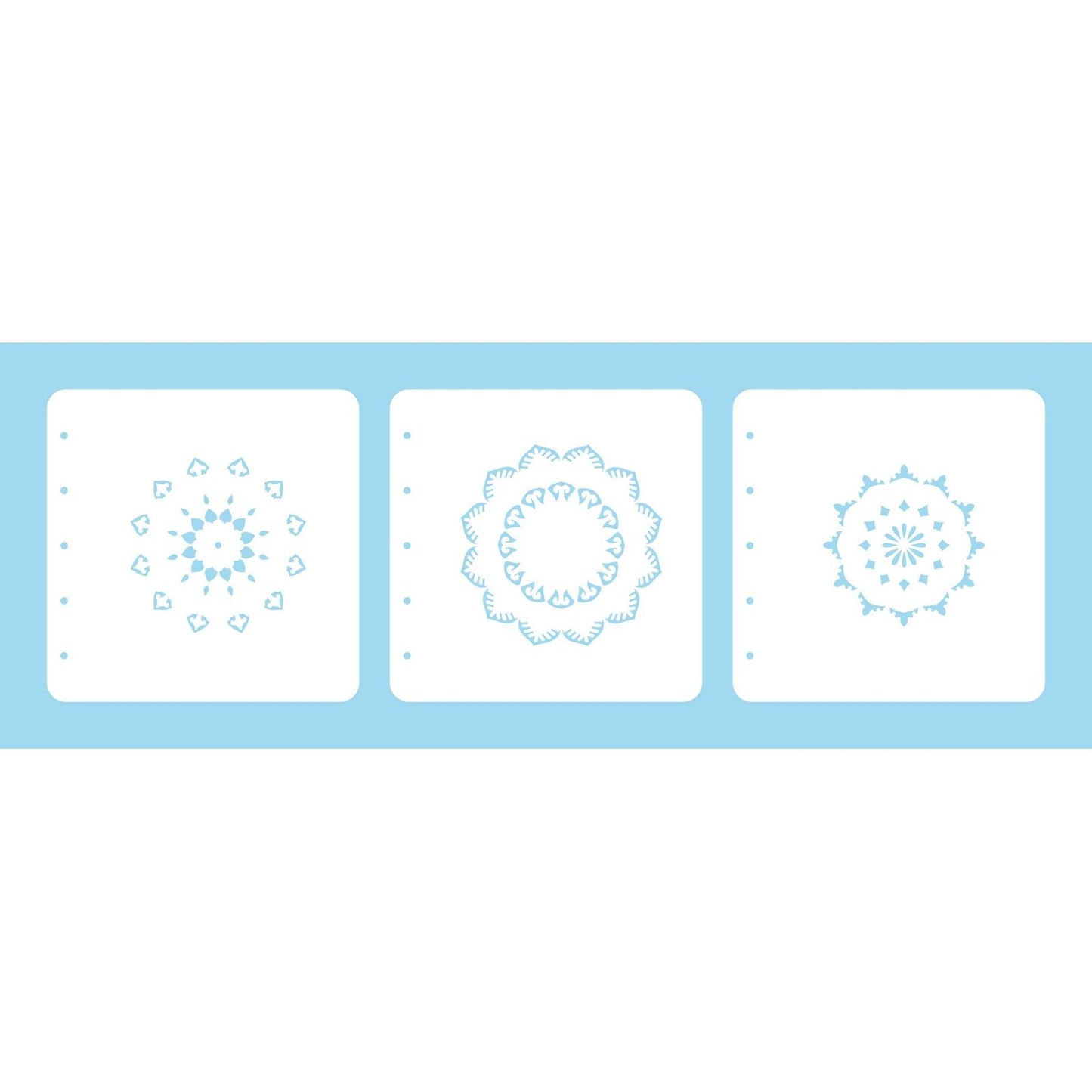 Nellie's choice • set of 3 layered combi stencils set mandala-2