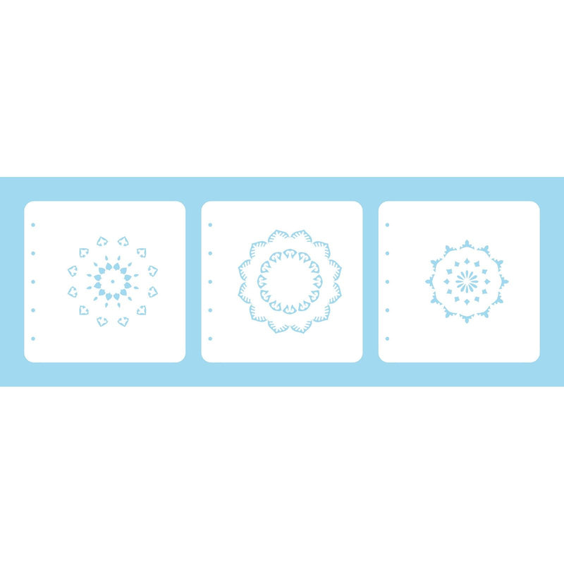 Nellie's choice • set of 3 layered combi stencils set mandala-2