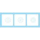 Nellie's choice • layered combi stencil set mandala-3 3stuks