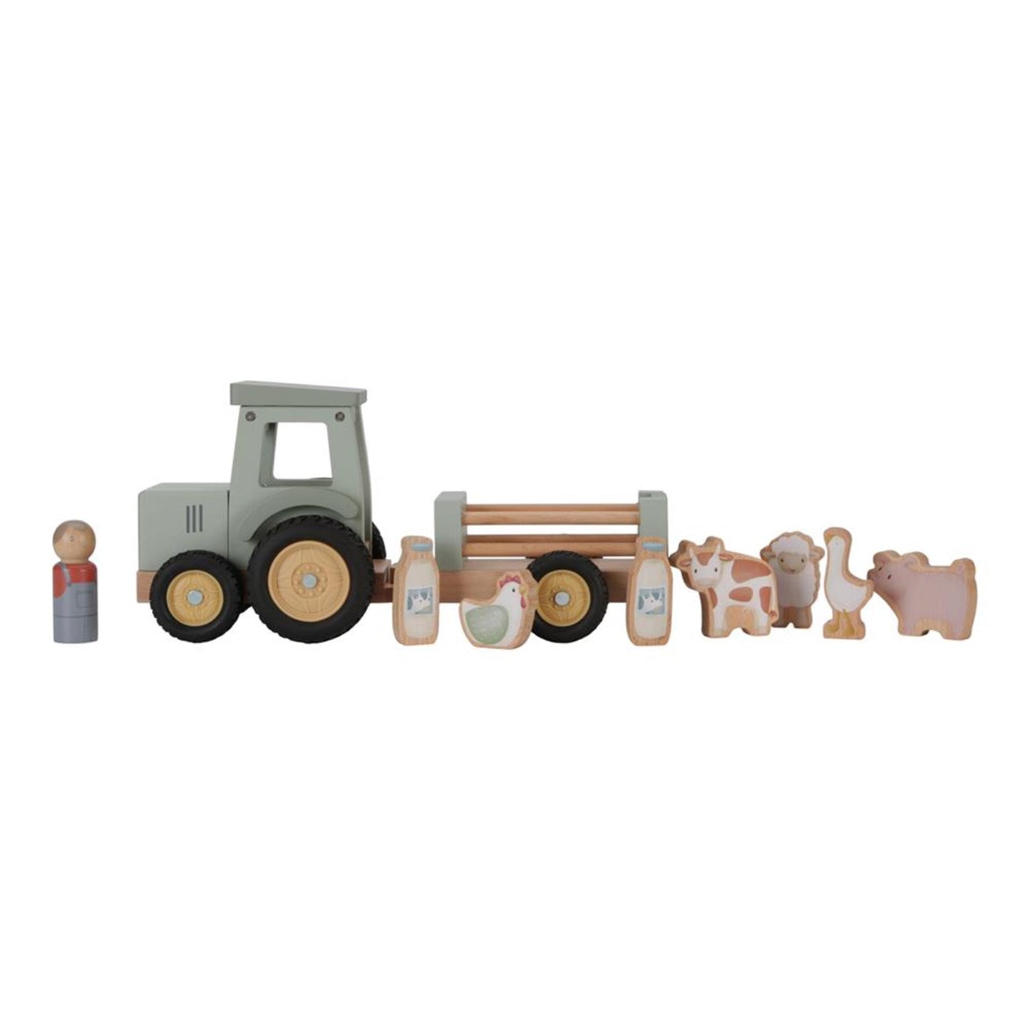 Tiamo Little Farm Tractor con rimorchio