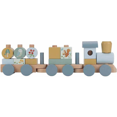 Little dutch forest friends blokkentrein blauw