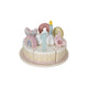 Piccola torta di compleanno olandese rosa FSC