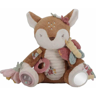 Piccolo cervo di peluche olandese con attività - giardino delle fate