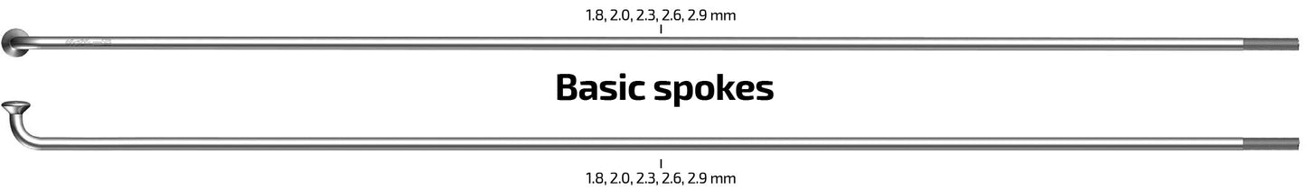 Sapim spaken 262-14 leader ø2.00 mm fg 2,3 - rvs (100 stuks)