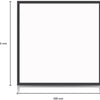 Enzo led backlit paneel zwart 60x60cm 30w 4050lm tri-white - 5016250