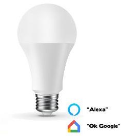 LED gls 10w e27 a60 rgb-cct wifi inteligente - 9401325