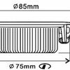 Enzo led inbouwspot 5w dimtowarm 85mm 36gr rond verstelbaar zwart - led4601
