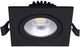 Foco empotrable LED 6w 2700k 85mm 60° cuadrado orientable negro - led4615