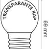 Enzo led kogellamp e27 mat extra warm wit 1w - led0148