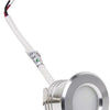 Faretto mini da incasso LED 1,5w 2700k 37mm 60° tondo fisso acciaio sabbiato - led4632