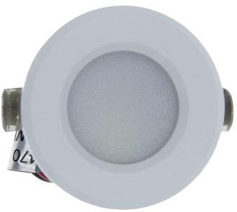 Foco mini empotrable LED 1,5w 2700k 37mm 60° redondo fijo blanco - led4630