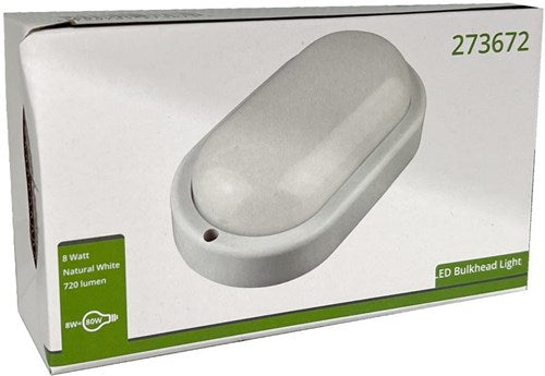 Lampada da parete a LED 8w paratia ovale bianco 4000k - 5082100