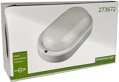 Lampada da parete a LED 8w paratia ovale bianco 4000k - 5082100