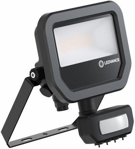 Lampada da cantiere Ledvance LED 10w 4000k nera + sensore - 5017551
