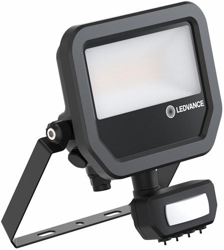Lampada da cantiere Ledvance LED 20w 4000k nera + sensore - 5017561