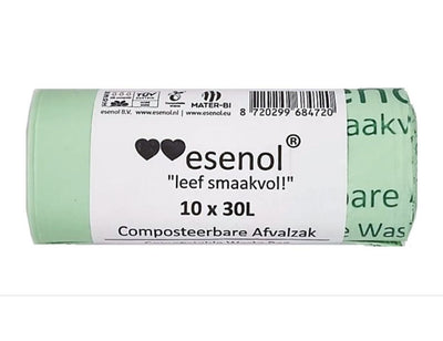 Esenol composteerbare afvalzakken 30 liter - 1 rol van10st