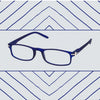 Spectrum Spectrum Reading Glasses Mat Blue Assorti Rectangular Assorti