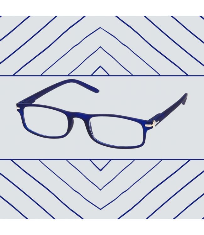 Spectrum Spectrum Reading Glasses Mat Blue Assorti Rectangular Assorti