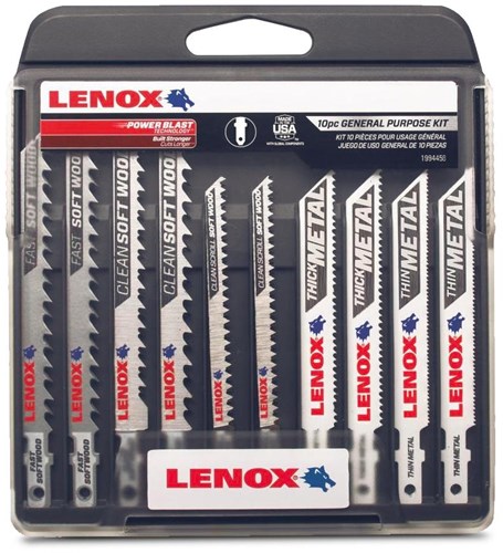 Juego de hojas de sierra de calar Lenox | eje en t | 10 piezas