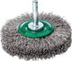 Lessmann round brush | d. 50 mm shaft 6 mm wire thickness 0.3 mm | stainless steel 11 mm 15,000 rpm | max. speed 15000 min-¹ | 1 piece - 415362 415362